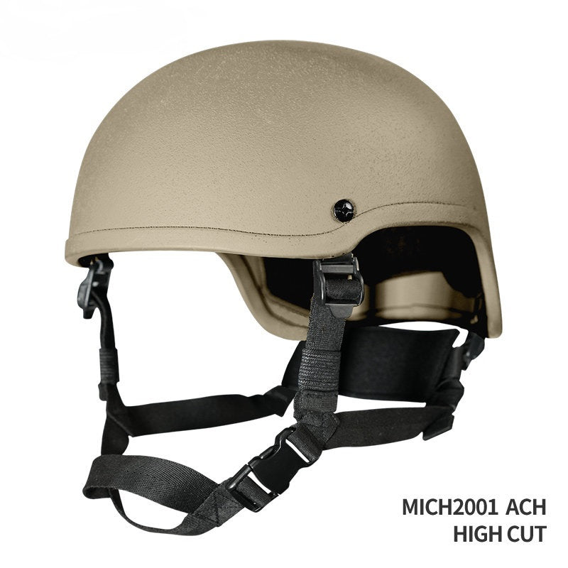 MICH2001 Tactical Helmet - ABS High-Cut Thickened Anti-Riot Training Helmet for Field & Airsoft CS