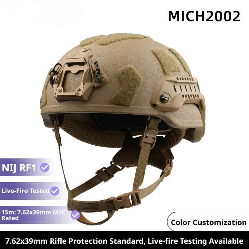 RF1 Anti-AK47 Ballistic Helmet | UHMW-PE | MICH 2000 / 2001 / 2002 & FAST
