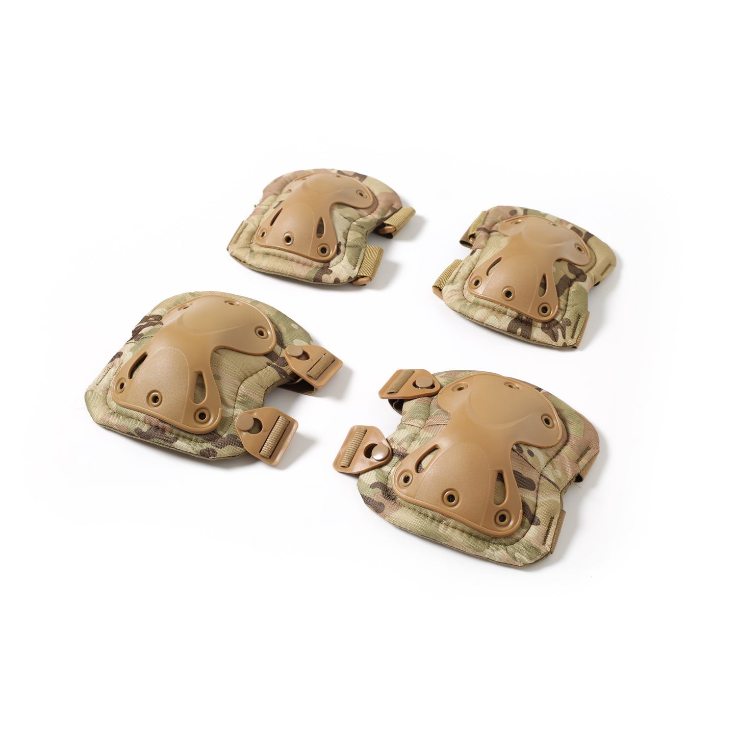 Tactical Knee & Elbow Pad Set | 4-Piece TPU Shell Impact Protection