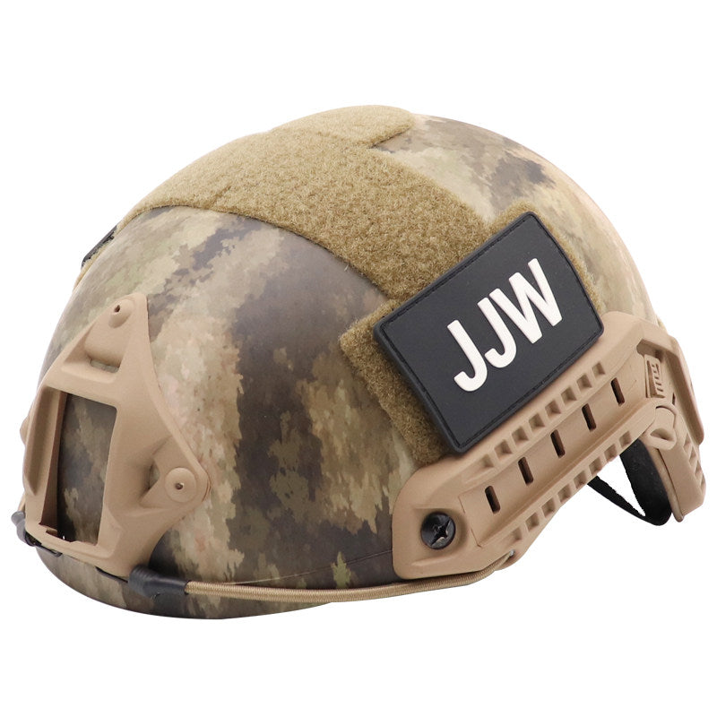 FAST MH Camo Outdoor Helmet - ABS Tactical Helmet with Simple Goggle Version