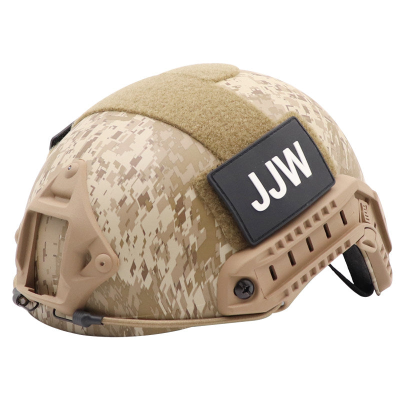 FAST MH Camo Outdoor Helmet - ABS Tactical Helmet with Simple Goggle Version