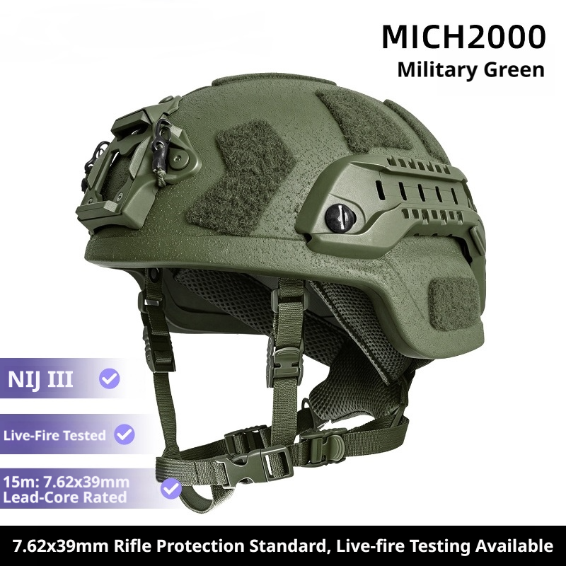 RF1 Anti-AK47 Ballistic Helmet | UHMW-PE | MICH 2000 / 2001 / 2002 & FAST