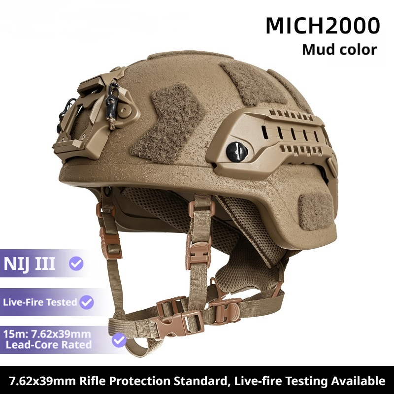 RF1 Anti-AK47 Ballistic Helmet | UHMW-PE | MICH 2000 / 2001 / 2002 & FAST