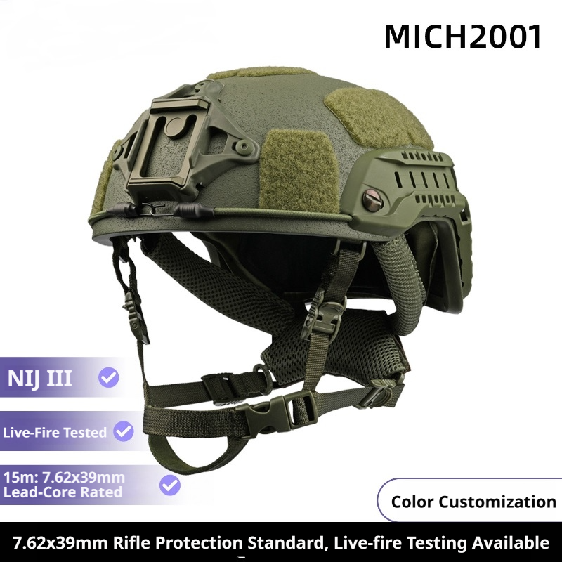 RF1 Anti-AK47 Ballistic Helmet | UHMW-PE | MICH 2000 / 2001 / 2002 & FAST